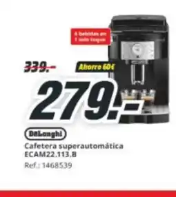 MediaMarkt DELONGHI Cafetera superautomática ECAM22.113.B oferta