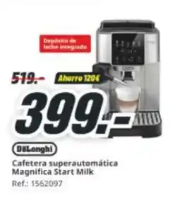 MediaMarkt DELONGHI Cafetera superautomática Magnifica Start Milk oferta