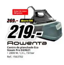 MediaMarkt ROWENTA Centro de planchado Eco Steam Pro DG9621 oferta