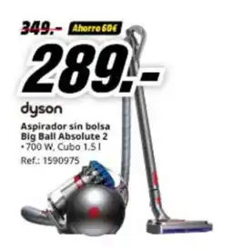 MediaMarkt DYSON Aspirador sin bolsa Big Ball Absolute 2 oferta