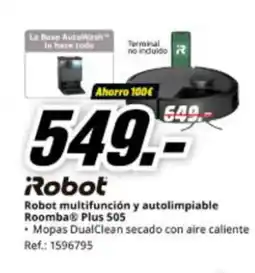 MediaMarkt ROBOT multifunción y autolimpiable Roomba Plus 505 oferta