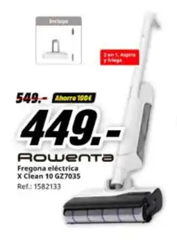 MediaMarkt ROWENTA Fregona eléctrica X Clean 10 GZ7035 oferta