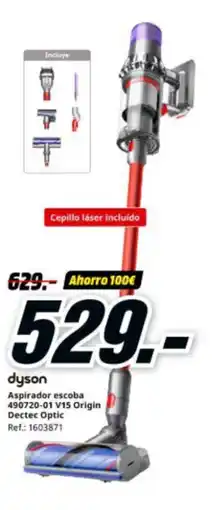 MediaMarkt DYSON Aspirador escoba 490720-01 V15 Origin Dectec Optic oferta