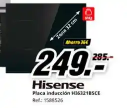 MediaMarkt HISENSE Placa inducción HI6321BSCE oferta