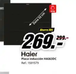 MediaMarkt HAIER Placa inducción HA163DC oferta