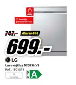 MediaMarkt LG Lavavajillas DF375HVS oferta
