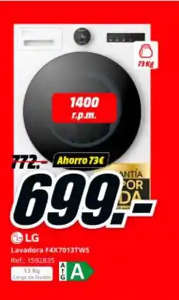 MediaMarkt LG Lavadora F4X7013TWS oferta