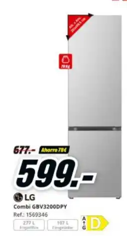 MediaMarkt LG Combi GBV3200DPY oferta