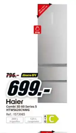MediaMarkt HAIER Combi 3D 60 Series 5 HTW5620CNMG oferta