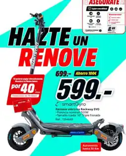 MediaMarkt Patinete eléctrico Rockway EVO oferta