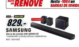 MediaMarkt SAMSUNG Barra de sonido HW-Q990F/ZF oferta