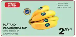 Hipercor Plátano de canarias igp oferta