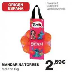 Hipercor Mandarina torres oferta