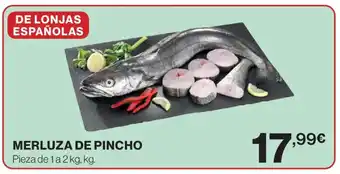 Hipercor Merluza de pincho oferta