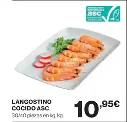 Hipercor Langostino cocido asc oferta