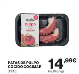Hipercor COCIMAR Patatas de pulpo cocido oferta