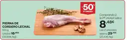 Hipercor Pierna de cordero lechal oferta