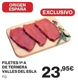 Hipercor Filetes 1a a de ternera valles del esla oferta