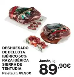 Hipercor DESHUESADO DE BELLOTA IBÉRICO 50% RAZA IBÉRICA SIERRA DE TENTUDIA oferta