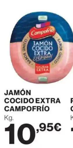 Hipercor CAMPOFRÍO Jamón cocido extra oferta
