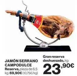 Hipercor Jamón serrano campodulce oferta