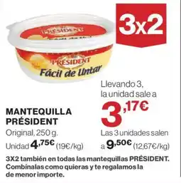 Hipercor PRÉSIDENT Mantequilla oferta