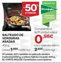 Hipercor Salteado de verduras asadas oferta