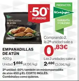 Hipercor Empanadillas de atún oferta