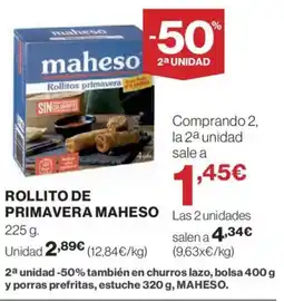 Hipercor MAHESO Rollito de primavera oferta