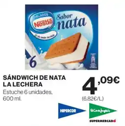 Hipercor NESTLE Sandwich de nata la lechera oferta