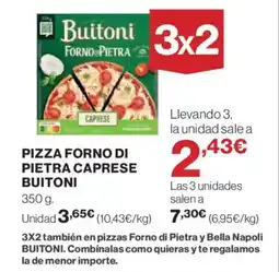 Hipercor BUITONI Pizza forno di pietra caprese oferta