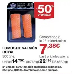 Hipercor ROYAL Lomos de salmón oferta