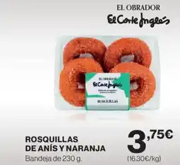 Hipercor Rosquillas de anís y naranja oferta