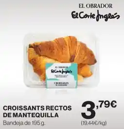 Hipercor Croissants rectos de mantequilla oferta