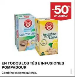 Hipercor POMPADOUR En todos los tés e infusiones oferta