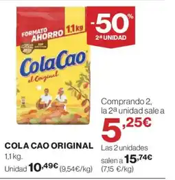 Hipercor COLA CAO original oferta