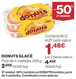 Hipercor DONUTS Glacé oferta