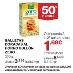 Hipercor GULLÓN Galletas doradas al horno oferta