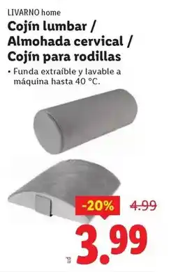 Ocine Livarno home - cojin lumbar/ almohada cervical/ cojin para rodillas oferta
