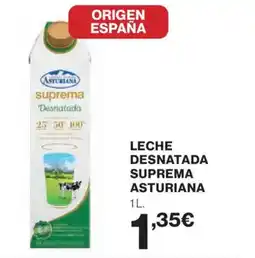 Hipercor ASTURIANA Leche desnatada suprema oferta