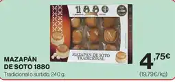 Hipercor Mazapán de soto oferta