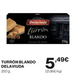 Hipercor DELAVIUDA Turrón blando oferta