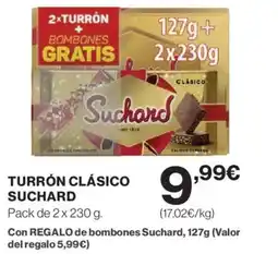 Hipercor SUCHARD Turrón clásico oferta