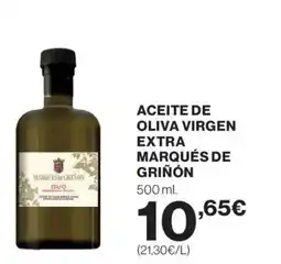 Hipercor Aceite de oliva virgen extra marqués de griñón oferta