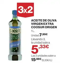 Hipercor COOSUR Aceite de oliva virgen extra origen oferta
