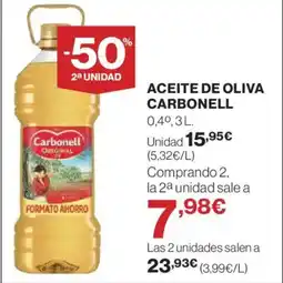 Hipercor CARBONELL Aceite de oliva oferta