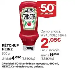 Hipercor HEINZ Kétchup oferta