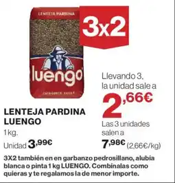 Hipercor LUENGO Lenteja pardina oferta