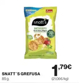 Hipercor SNATT'S Grefusa oferta