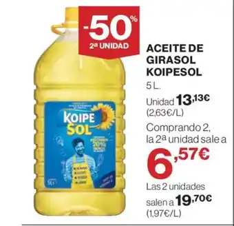 Hipercor KOIPESOL Aceite de girasol oferta